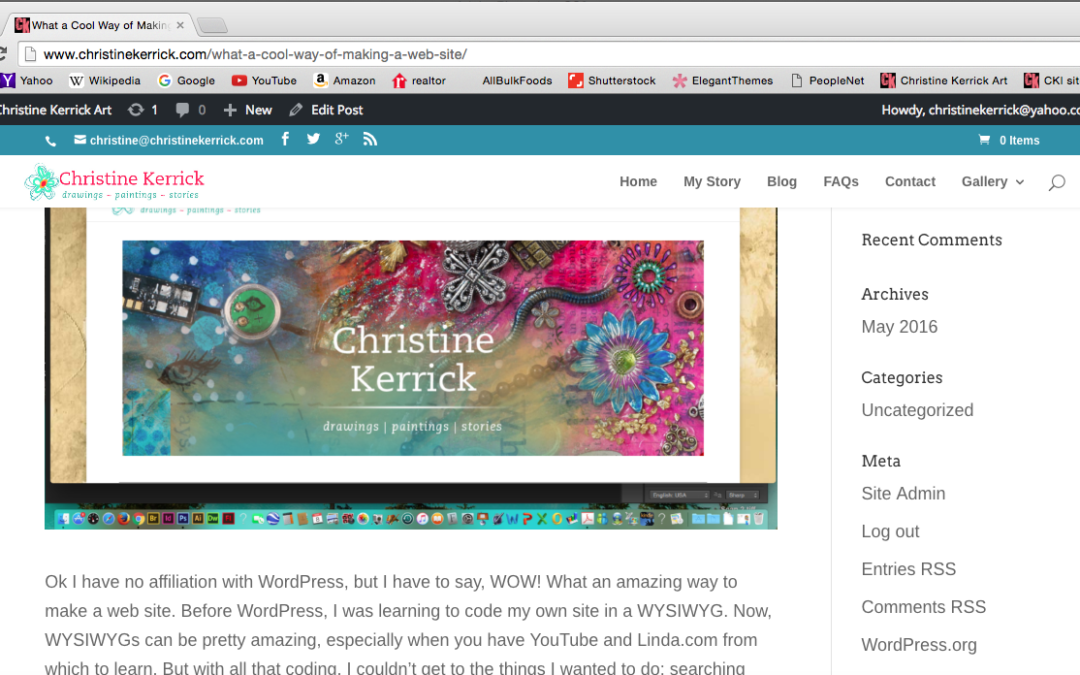 What a Cool Way of Making a Web Site