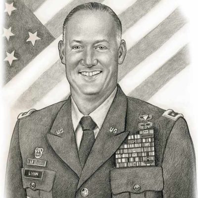 General Lynn, general alan lynn, general lynn portrait, general lynn us army, general alan lynn pencil portrait