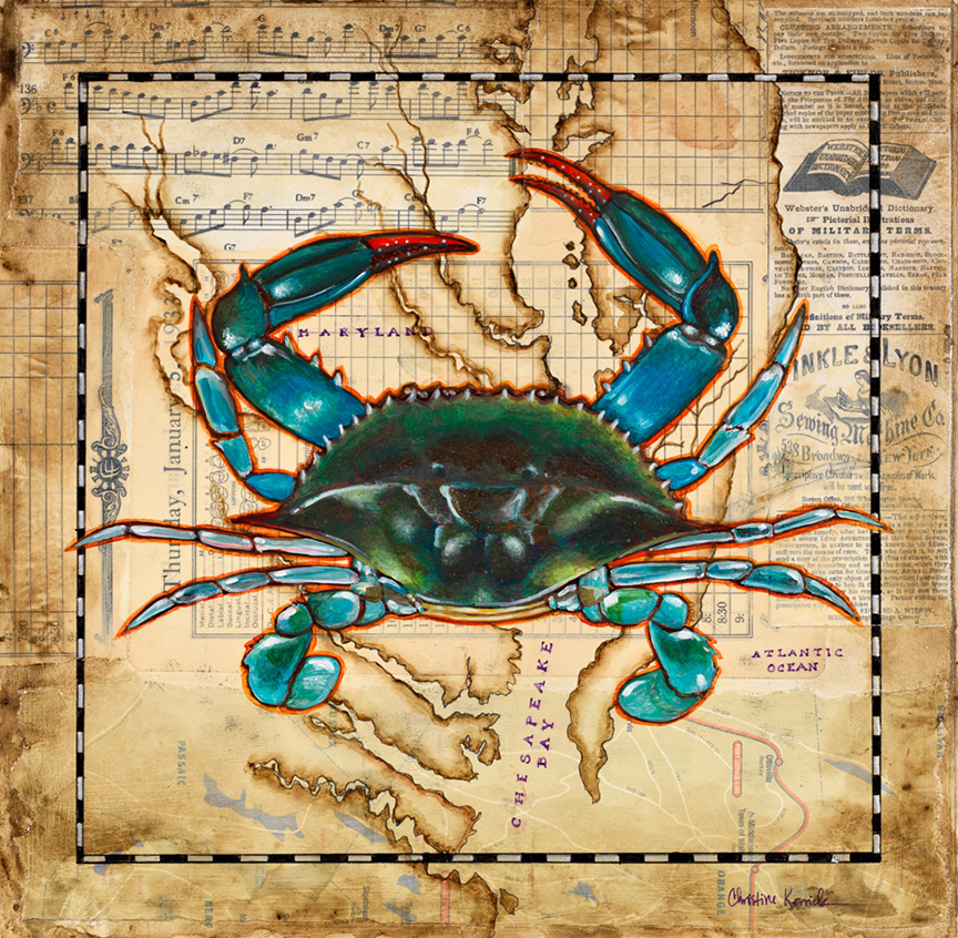 Maryland Blue Crab 2  Christine Kerrick Art
