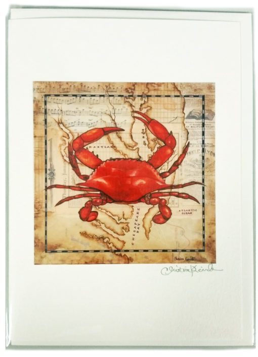 Red Crab Greeting Card (single)
